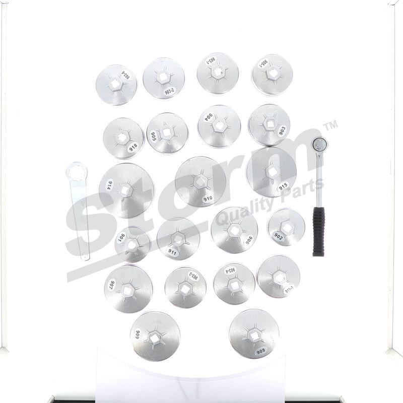 Kit clé coiffe pour filtre à huile STORM QUALITY PARTS 555509