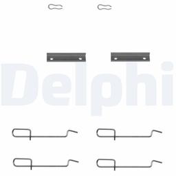 Kit d'accessoires, plaquette de frein à disque DELPHI LX0142
