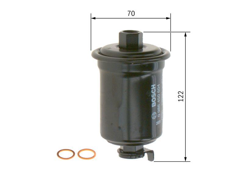 Filtre à carburant BOSCH 0 986 450 604