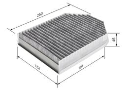 Filtre, air de l'habitacle BOSCH 1 987 435 509