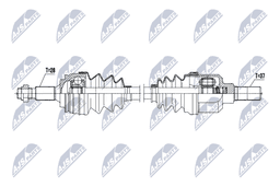 Arbre de transmission NTY NPW-CT-145