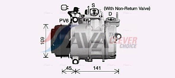 Compresseur, climatisation AVA QUALITY COOLING FDAK692