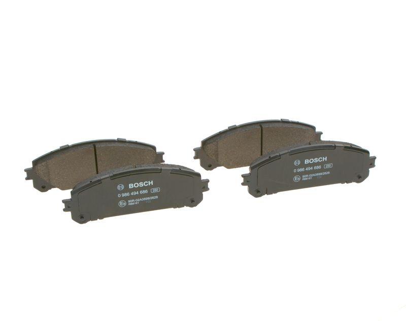 Kit de plaquettes de frein, frein à disque BOSCH 0 986 494 686