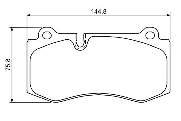 Kit de plaquettes de frein, frein à disque BOSCH 0 986 494 167