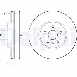 Disque de frein DELPHI BG4710C
