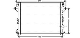 Radiateur, refroidissement du moteur AVA QUALITY COOLING RTA2421
