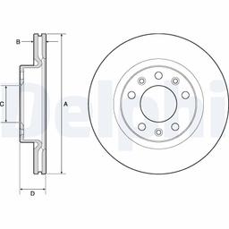 Disque de frein DELPHI BG4700C