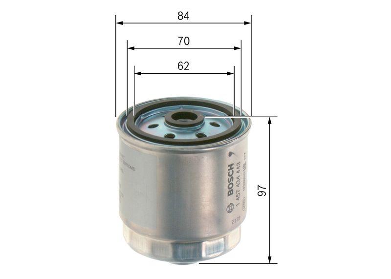 Filtre à carburant BOSCH 1 457 434 443