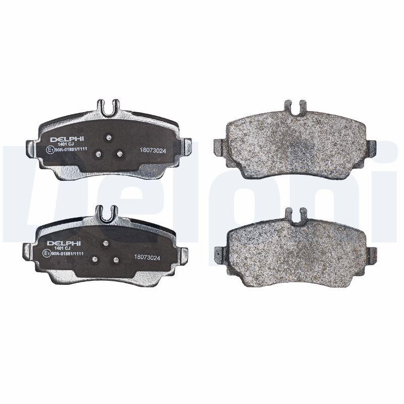 Kit de plaquettes de frein, frein à disque DELPHI LP1401
