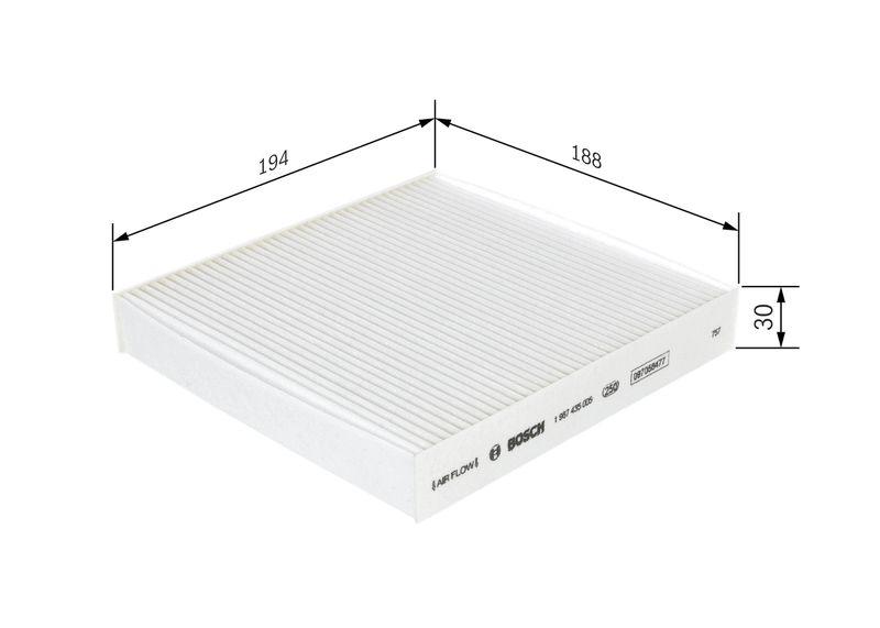 Filtre, air de l'habitacle BOSCH 1987435005