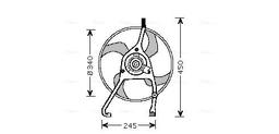 Ventilateur, refroidissement du moteur AVA QUALITY COOLING CN7538
