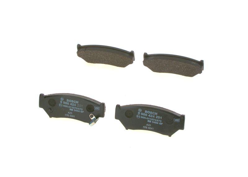 Kit de plaquettes de frein, frein à disque BOSCH 0 986 424 251