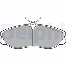 Kit de plaquettes de frein, frein à disque DELPHI LP847