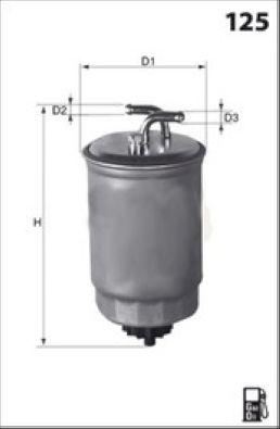 Filtre à carburant MECAFILTER ELG5335