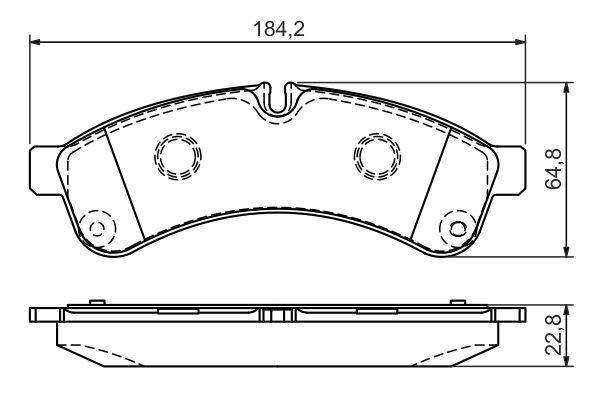 Kit de plaquettes de frein, frein à disque BOSCH 0 986 494 335