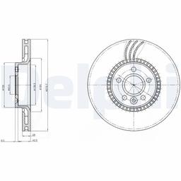 Disque de frein DELPHI BG4123