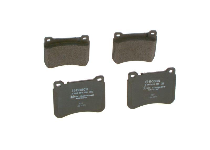 Kit de plaquettes de frein, frein à disque BOSCH 0 986 494 166