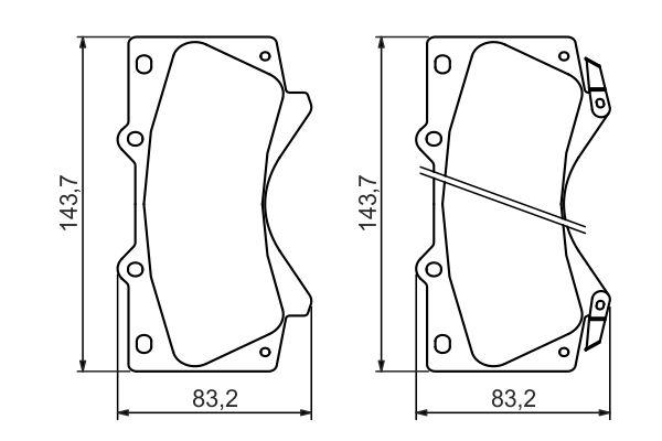 Kit de plaquettes de frein, frein à disque BOSCH 0 986 494 449