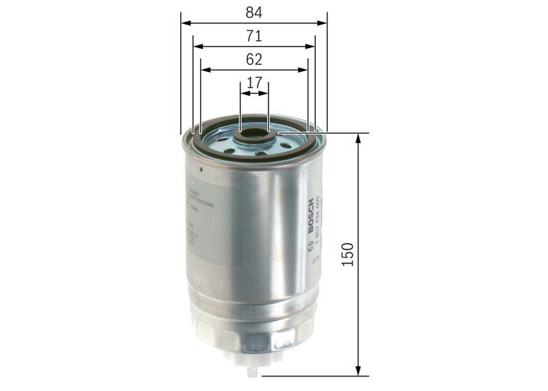 Filtre à carburant BOSCH 1 457 434 460