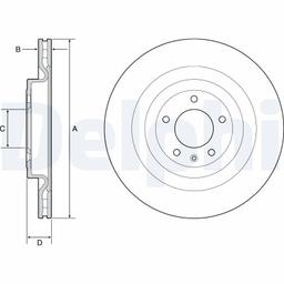 Disque de frein DELPHI BG9126C
