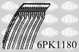 Courroie trapézoïdale à nervures SASIC 6PK1180