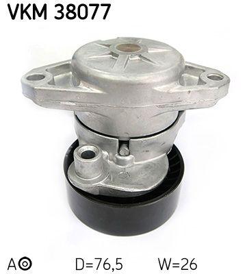 Tendeur de courroie, courroie trapézoïdale à nervures SKF VKM 38077