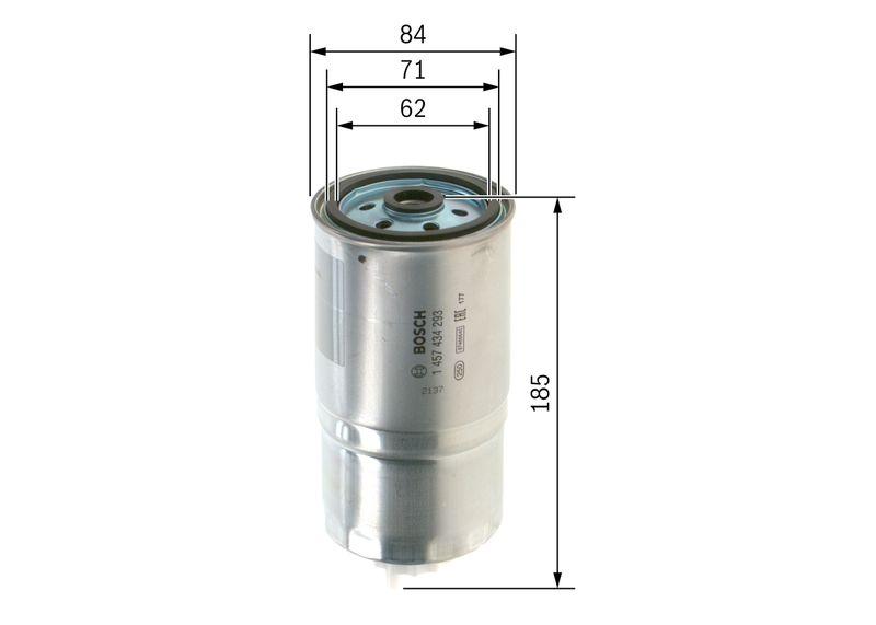 Filtre à carburant BOSCH 1 457 434 293