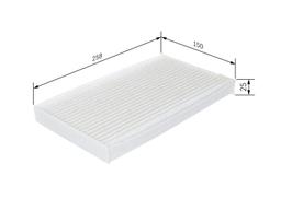 Filtre, air de l'habitacle BOSCH 1987432267