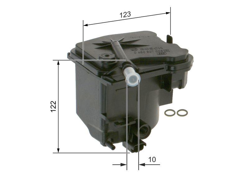 Filtre à carburant BOSCH 0 450 907 006