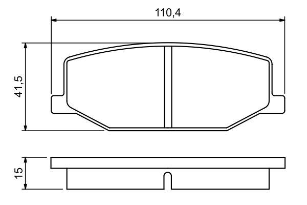 Kit de plaquettes de frein, frein à disque BOSCH 0 986 460 935