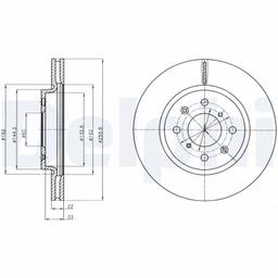 Disque de frein DELPHI BG4340