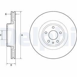 Disque de frein DELPHI BG9173C