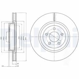 Disque de frein DELPHI BG9050