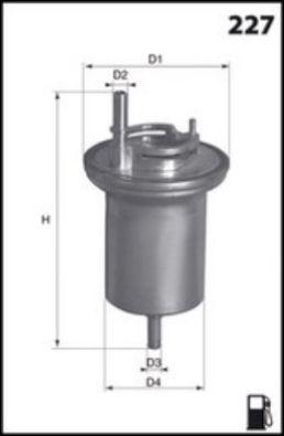 Filtre à carburant MECAFILTER ELE6063