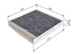 Filtre, air de l'habitacle BOSCH 1 987 432 464