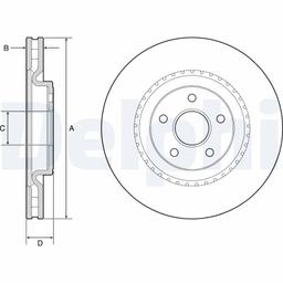 Disque de frein DELPHI BG9213C