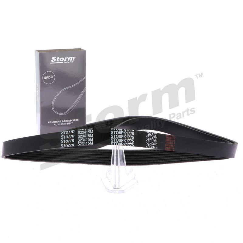 Courroie trapézoïdale à nervures STORM QUALITY PARTS STO6PK1775