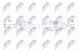 Arbre de transmission NTY NPW-RE-218