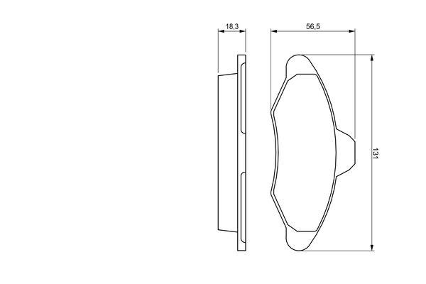 Kit de plaquettes de frein, frein à disque BOSCH 0 986 460 949