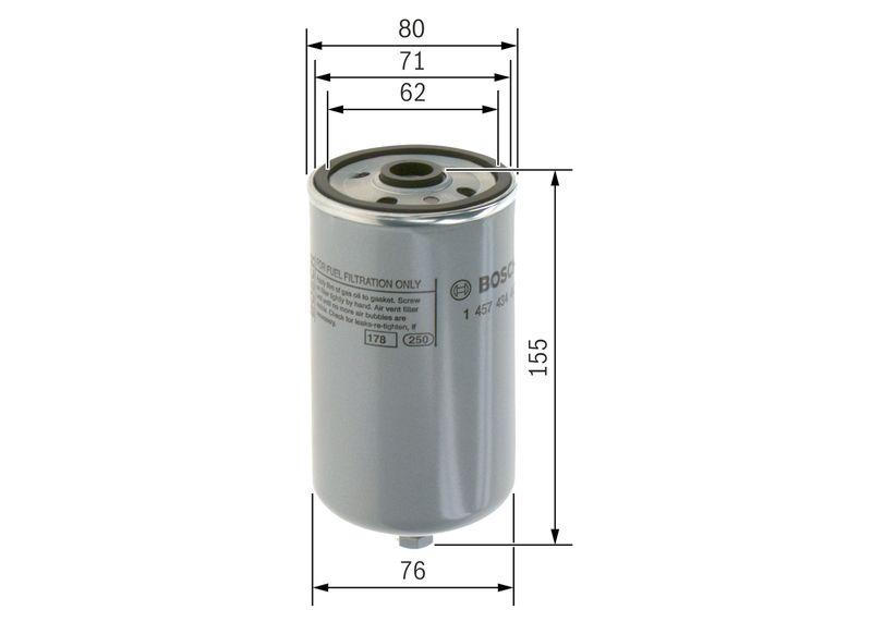 Filtre à carburant BOSCH 1 457 434 447