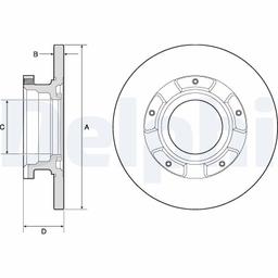 Disque de frein DELPHI BG4673