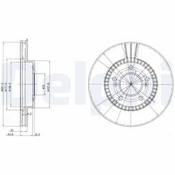 Disque de frein DELPHI BG3061