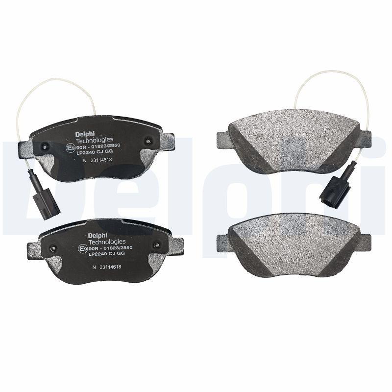 Kit de plaquettes de frein, frein à disque DELPHI LP2240