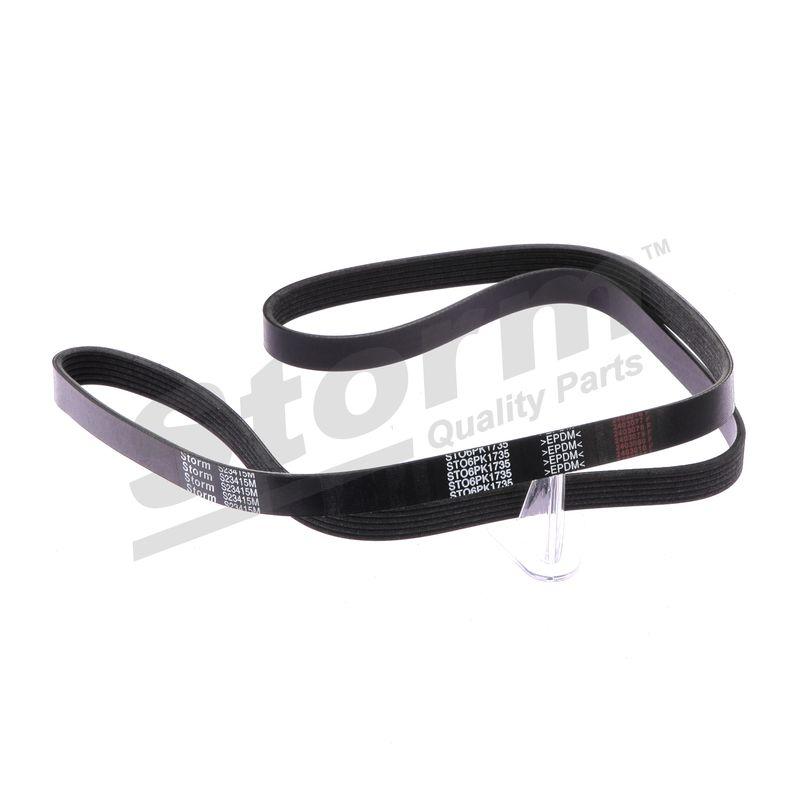 Courroie trapézoïdale à nervures STORM QUALITY PARTS STO6PK1735