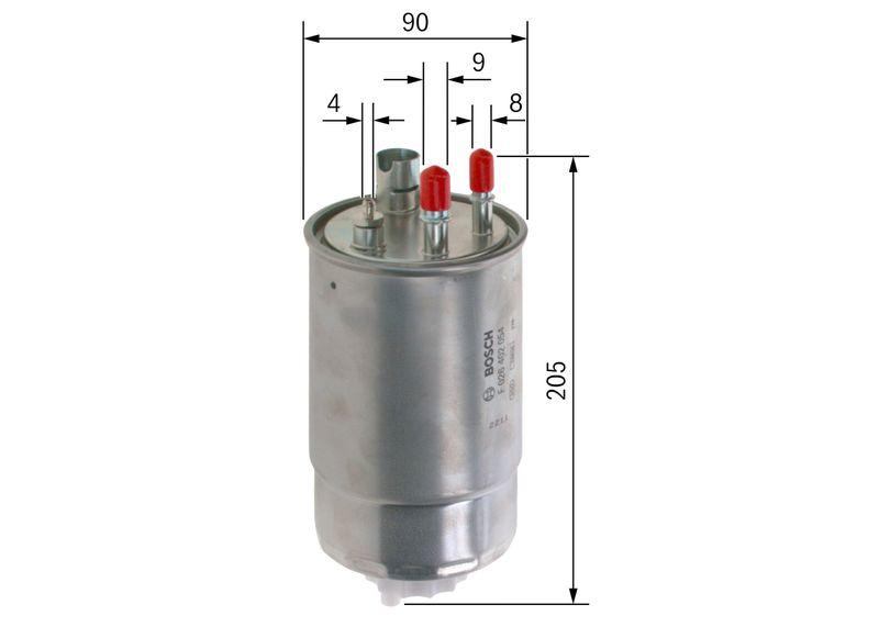 Filtre à carburant BOSCH F 026 402 054