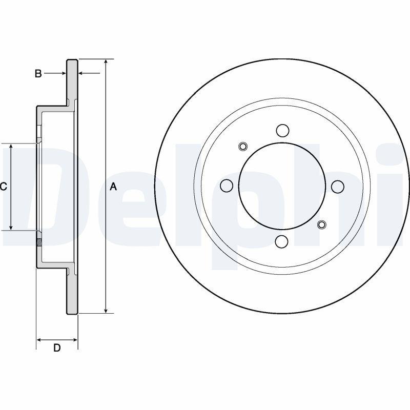Disque de frein DELPHI BG3203