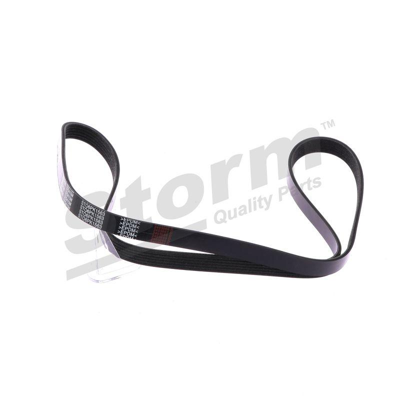 Courroie trapézoïdale à nervures STORM QUALITY PARTS STO6PK1563