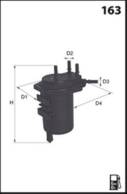 Filtre à carburant MECAFILTER ELG5350