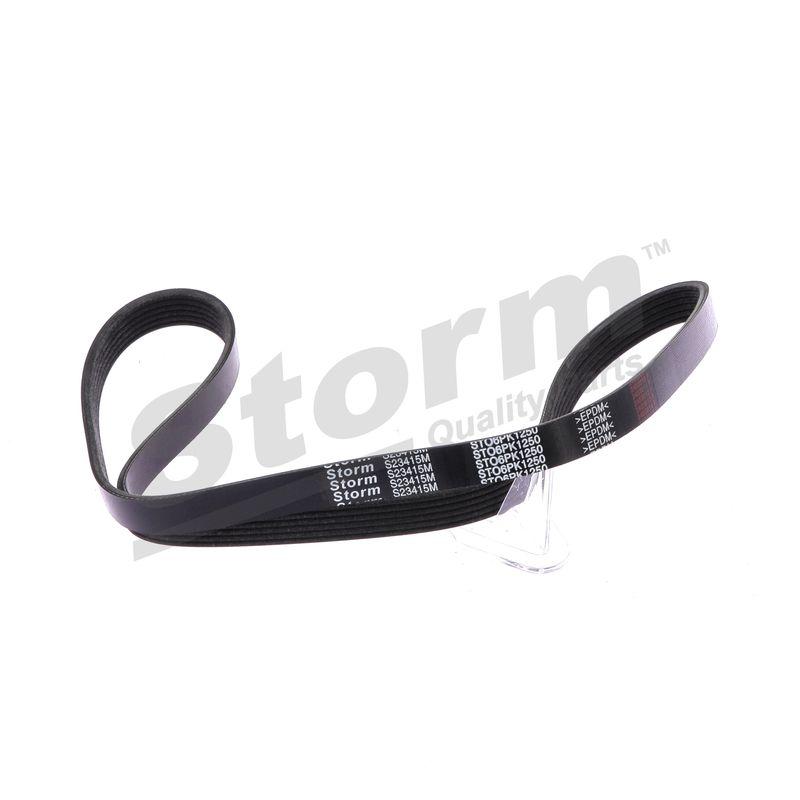 Courroie trapézoïdale à nervures STORM QUALITY PARTS STO6PK1250