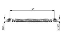 Flexible de frein BOSCH 1987476674